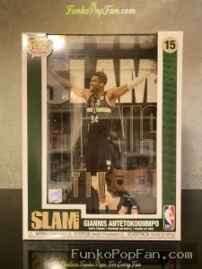 Funko Pop! SLAM Giannis Antetokounmpo #15 Vinyl Figure Bobblehead Vaulted Collectible With Protector - Funko Pop Figure