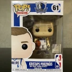 Funko Pop! Basketball NBA #61 Kristaps Porzingis Dallas Mavericks Vinyl Figure Bobblehead Vaulted Co - Funko Pop Figure