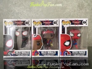 Bundle Funko Pop! Spider-Man Into the Spider-Verse #402 Miles Morales / Miles Morales #403 / Peter P - Funko Pop Figure