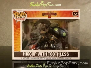 Funko Pop! Rides Dragon 2 #123 Hiccup with Toothless Vinyl Figure Bobblehead Vaulted Collectible Wit - Funko Pop Figure
