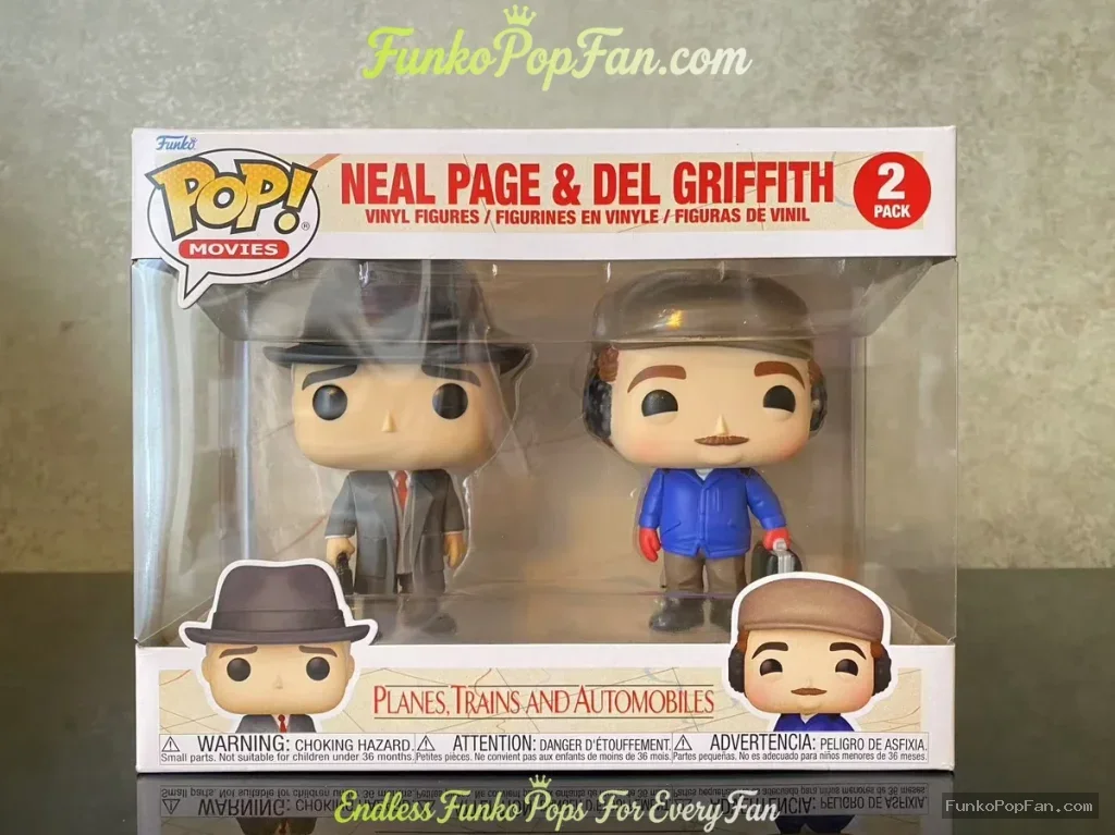 Funko Pop! Movies Planes Trains and Automobiles #105/106 Neal Page / Del Griffith Vinyl Figure Bobbl - Funko Pop Figure