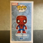 Funko Pop! #03 Marvel Spider-Man Vinyl Figure Bobblehead Vaulted Collectible With Protector - Funko Pop Figure