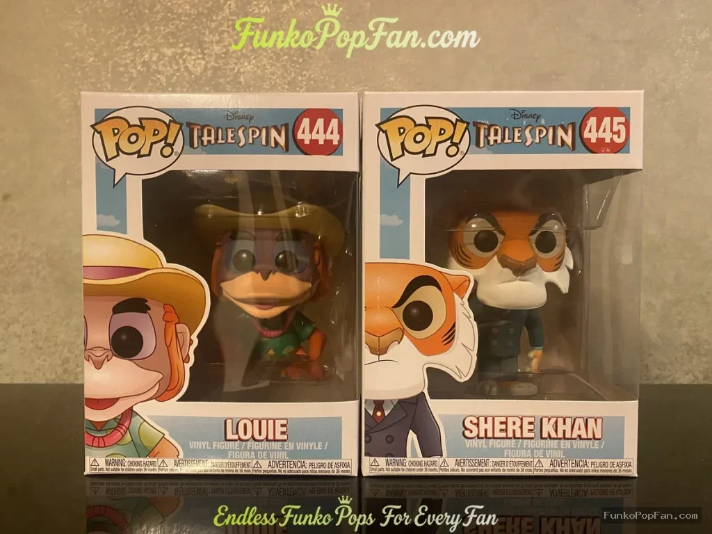 Bundle Funko Pop! Disney Tailspin #444 Louie / #445 Shere Khan Vinyl Figure Bobblehead Vaulted Colle - Funko Pop Figure