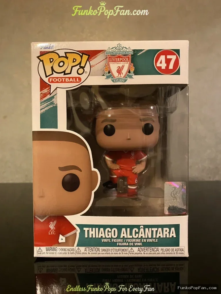 Funko Pop Football Liverpool #47 Thiago Alcântara Vinyl Figure Bobblehead Vaulted Collectible With P - Funko Pop Figure