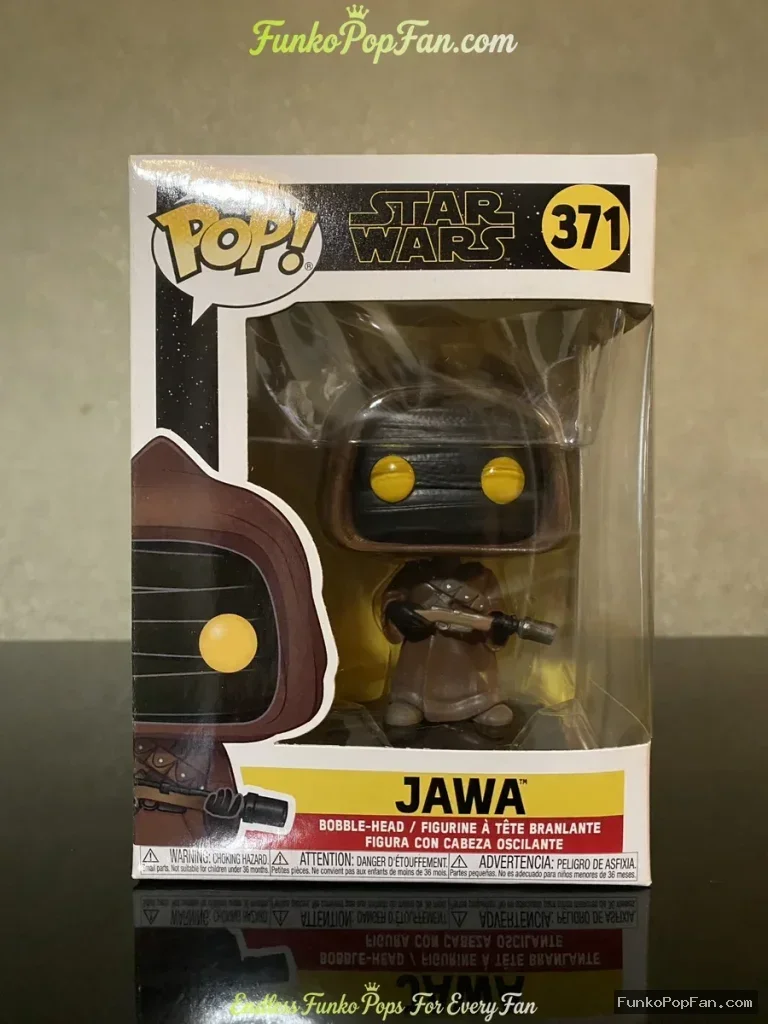 Funko Pop Star Wars #371 Jawa Vinyl Figure Bobblehead Vaulted Collectible With Protector - Funko Pop Figure