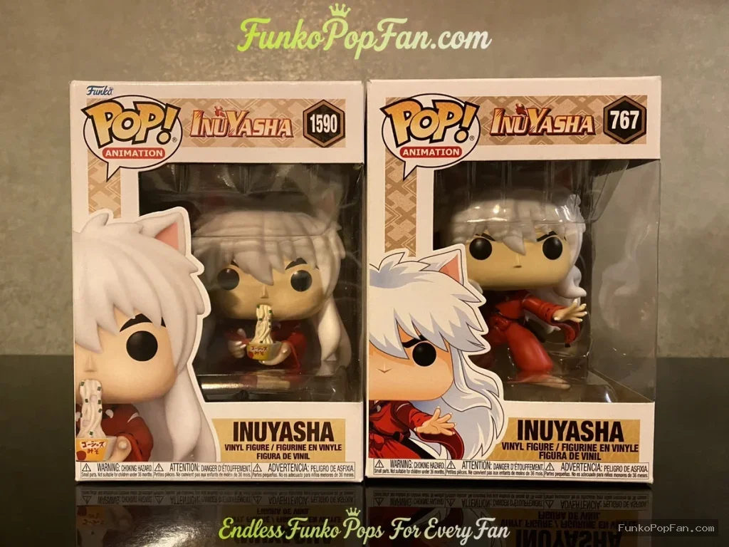 Bundle Funko Pop Animation #1590 Inuyasha / #767 Inuyasha Vinyl Figure Bobblehead Vaulted Collectibl - Funko Pop Figure