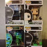 Bundle Funko Pop! Movies #731 X3 Xenomorph + #732 X2 Ripley in Spacesuit Vinyl Figure Bobblehead Vau - Funko Pop Figure