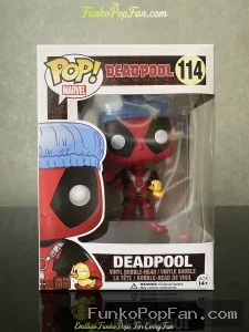 Funko Pop Marvel #114 Deadpool (Shower Cap & Ducky Target Exclusive) Vinyl Figure Bobblehead Vaulted - Funko Pop Figure